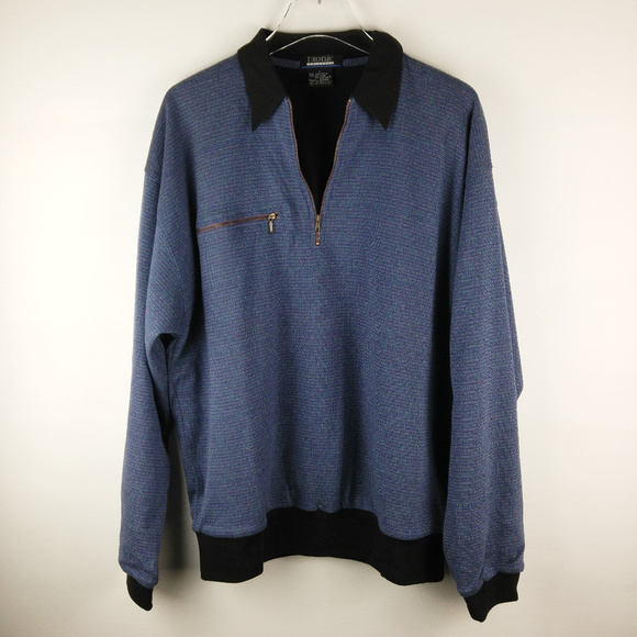 ETONIC GOLFWEAR Quarter Zip Pullover - Picture 1 of 7